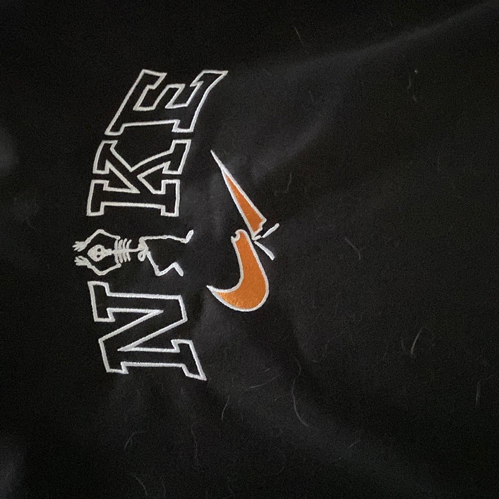 halloween nike skeleton sweatshirt